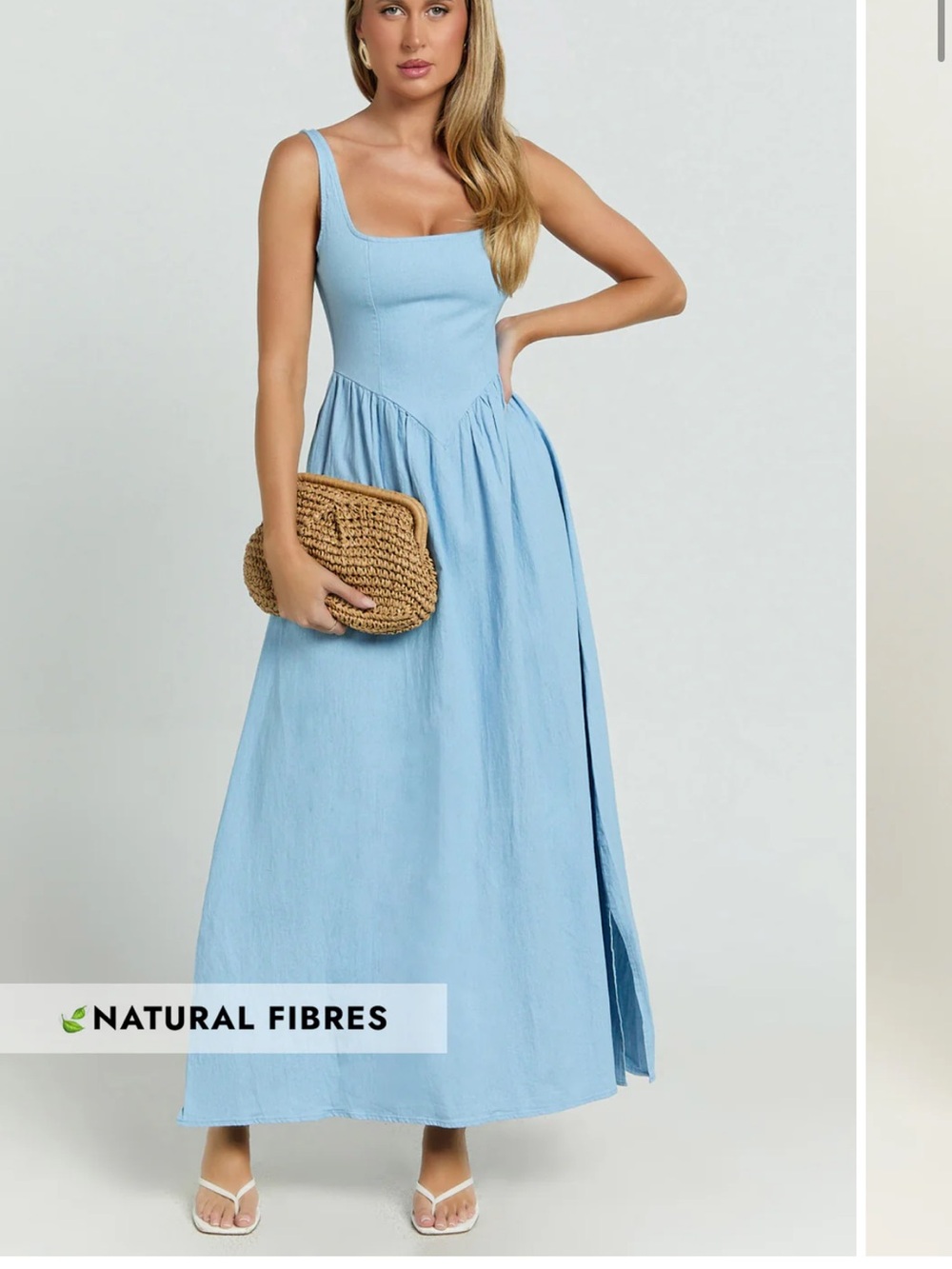 NWT PINK DIAMOND maxi dress in blue size 12